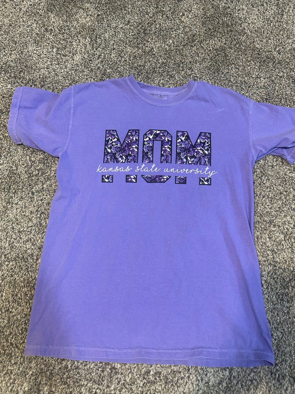 Bella Canvas Purple K-State MOM Graphic Tee